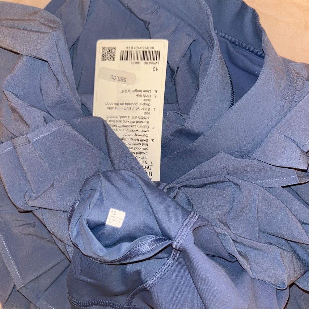 Lululemon High-Rise Pleated Tennis Skirt oasis Blue - Picture 10 of 12